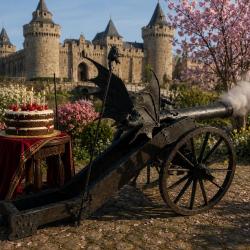 PROMO Grand canon &agrave; p&eacute;tards Canon de jardin d&eacute;coratif, mod&egrave;le grandeur  Exclusive