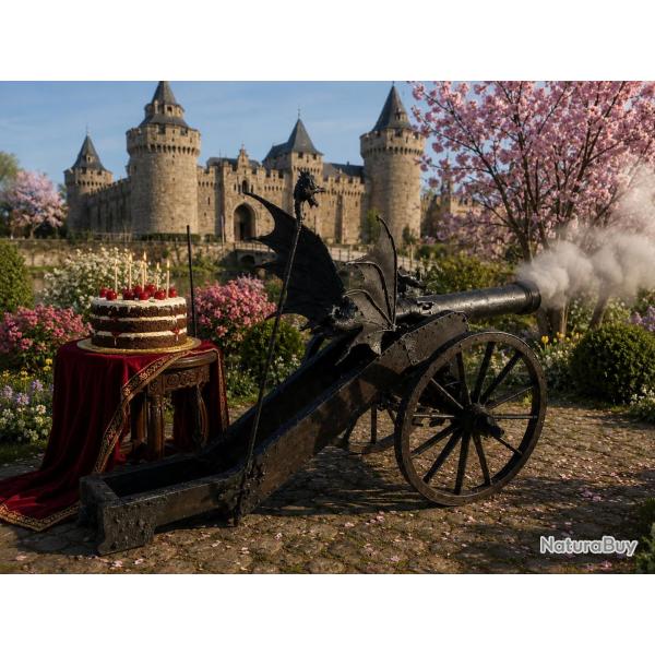 PROMO Grand canon � p�tards de jardin d�coratif, mod�le grandeur  Exclusive Id�es cadeaux LUXE REVOL