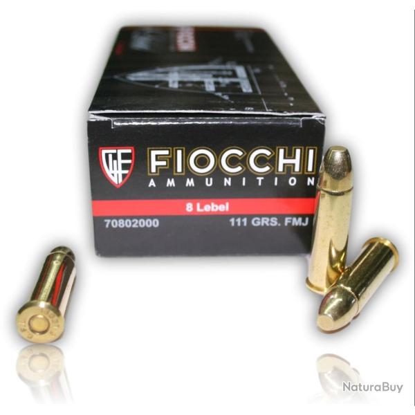 Cartouche Cal. 8 MM LEBEL 111GR FIOCCHI x50