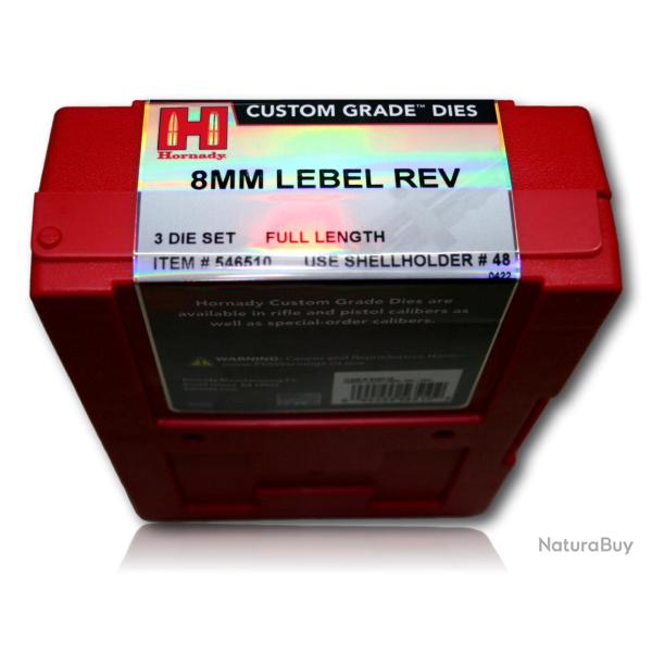 JEUX D'OUTILS HORNADY 8 MM LEBEL REVOLVER 546510