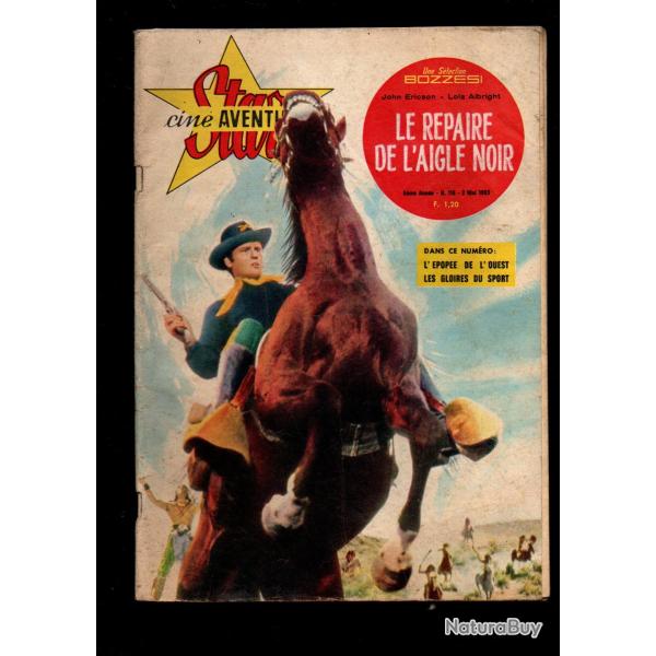 star cin� aventures 116 roman photo western , le repaire de l'aigle noir 1963, john ericson, albrigh