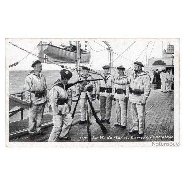 CPA - Marine Militaire LA VIE DU MARIN EXERCICE DE POINTAGE-N�3367