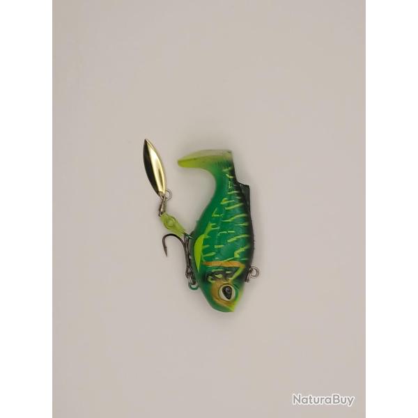 LEURRE SAKURA SWIMBAIT SOUPLE TRIBBBLE 67MM/35.5G EE01