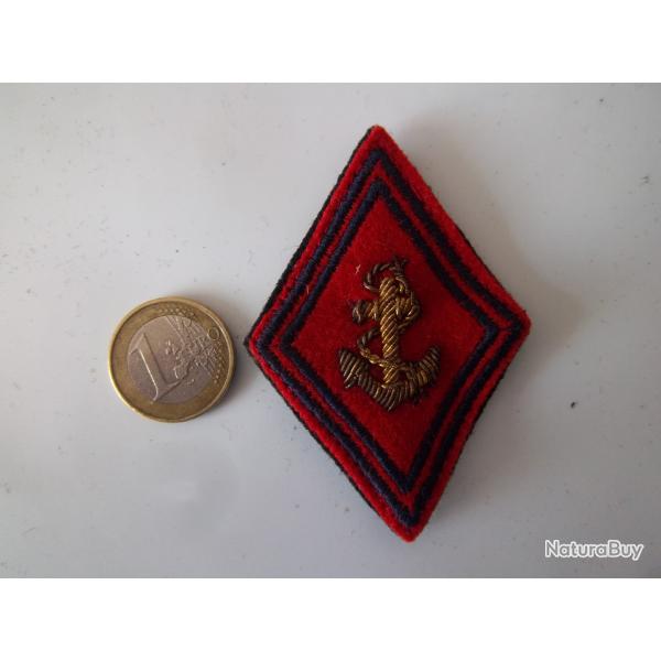 insigne patch tissu losange infanterie coloniale canetille