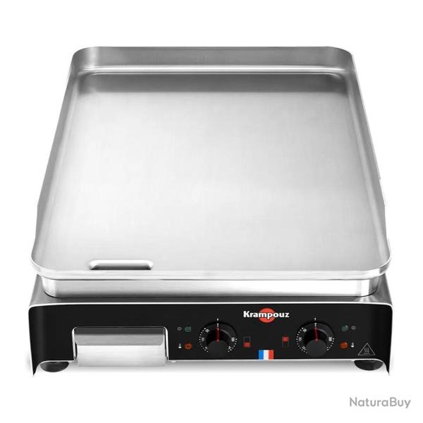 PLANCHA KRAMPOUZ INOX ELEC PROFONDEUR Double Alimentation Mono Prise 16 A