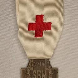 M&eacute;daille soci&eacute;t&eacute; Fran&ccedil;aise de Secours aux Bless&eacute;s guerre 14/18
