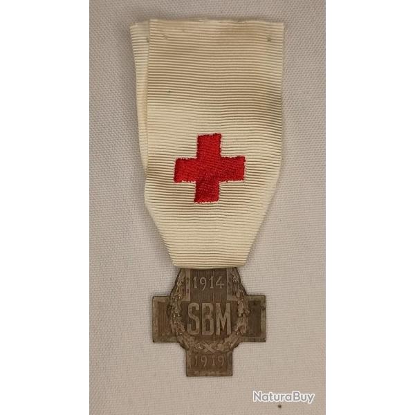 M�daille soci�t� Fran�aise de Secours aux Bless�s guerre 14/18