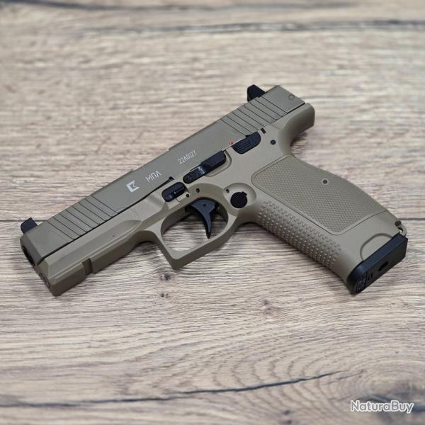 SOLDES PISTOLET 6MM MKW BLOWBACK METAL CERAKOTE TAN