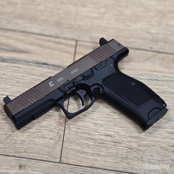 SOLDES PISTOLET 6MM MKW BLOWBACK METAL CERAKOTE BRUN