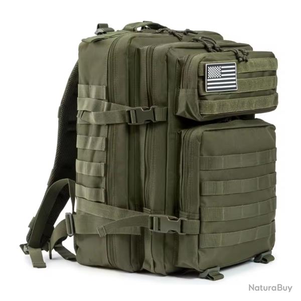 Sac � Dos Tactique 45L Grande Capacit� - Sac Randonn�e 3 Jours, Camping, Trekking, Militaire, Chasse