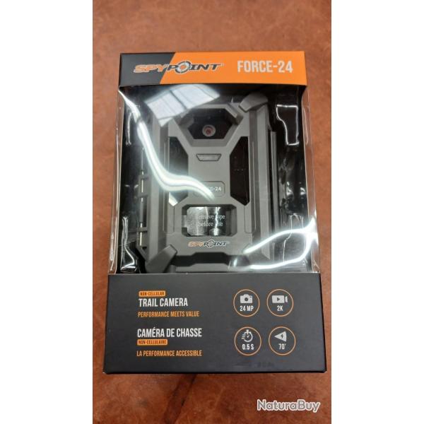 PACK SPYPOINT FORCE-24  ( sans abonnement )  + carte SD 8GB + piles VARTA