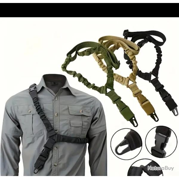 Sangle tactique militaire noir,