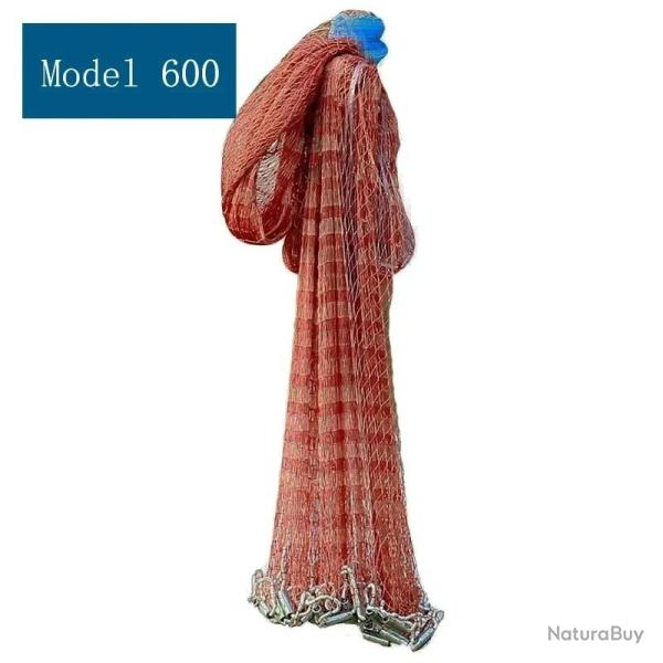 epervier de p�che monofilament filet moul� r�seau de capture de poisson avec plomb en acier filet de