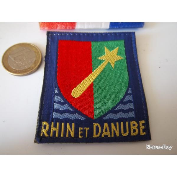 �cusson militaire Rhin et Danube 6.05 cms X 6 insigne arm�e de terre