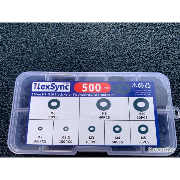 500 Joints nylon diffrentes taille de M2  M10
