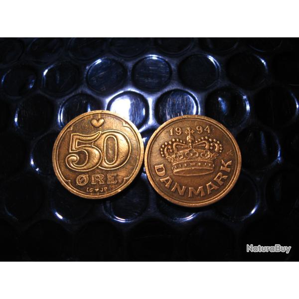 Danemark piece de 50 ore  1994 ttb