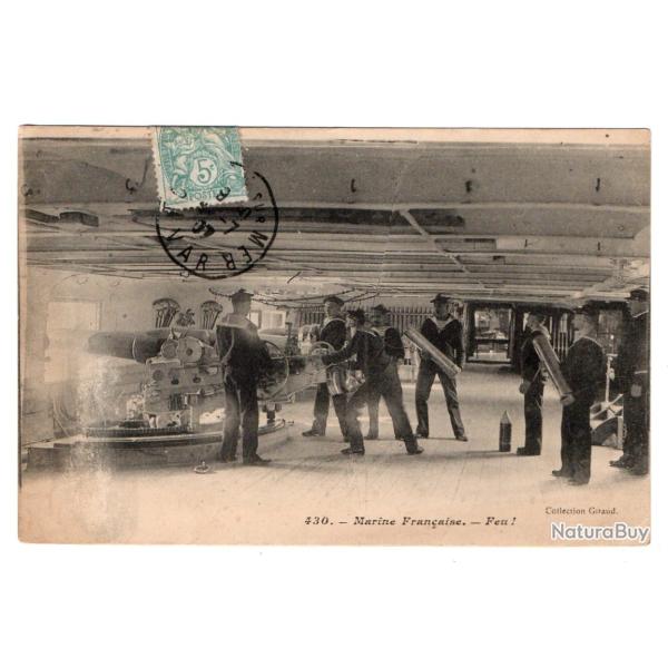 CPA - Marine fran�aise - Feu - N�3438