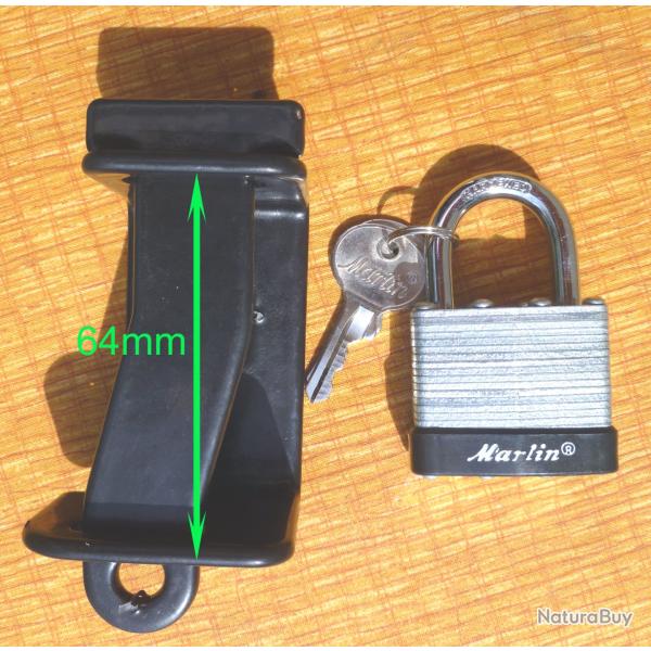 Verrou de scurit  Marque MARLIN, pour carabine  levier sous garde  jection latrale.