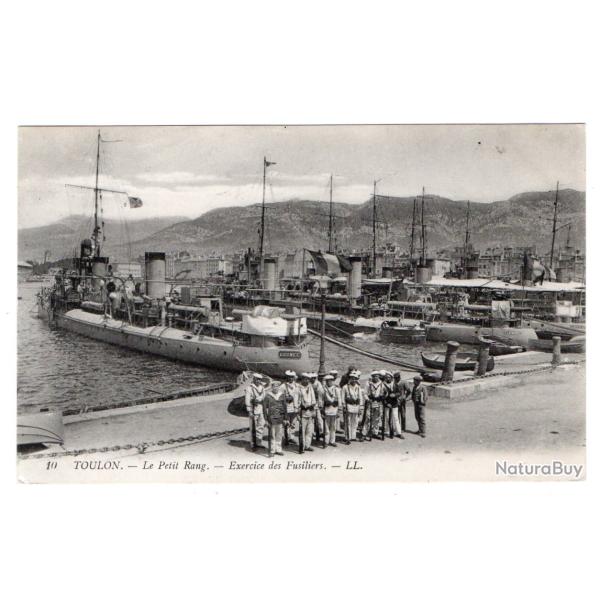 CPA - MARINE Militaire - TOULON - LE PETIT RANG . EXERCICE DES FUSILIERS - N�3442