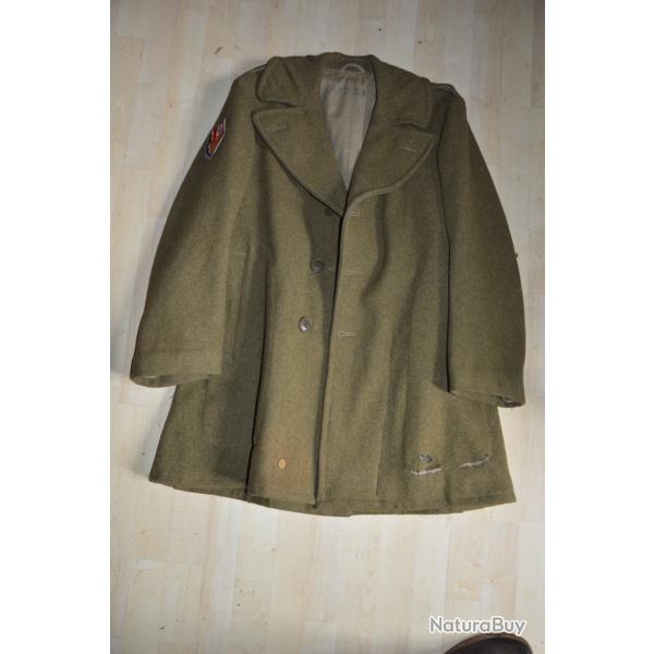 MANTEAU AMERICAIN GI'S DATE 1943-LIBERATION-NORMANDIE-VOSGES-LORRAINE