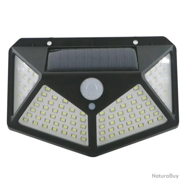 Lampe Applique Murale Solaire Ext�rieure 100 LED �tanche D�tecteur de Mouvement Jardin Terrasse