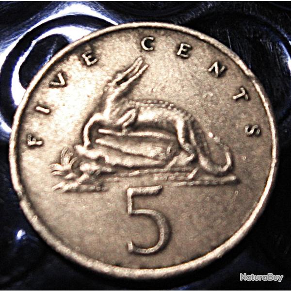Jamaica piece de 5 cents 1972 ttb