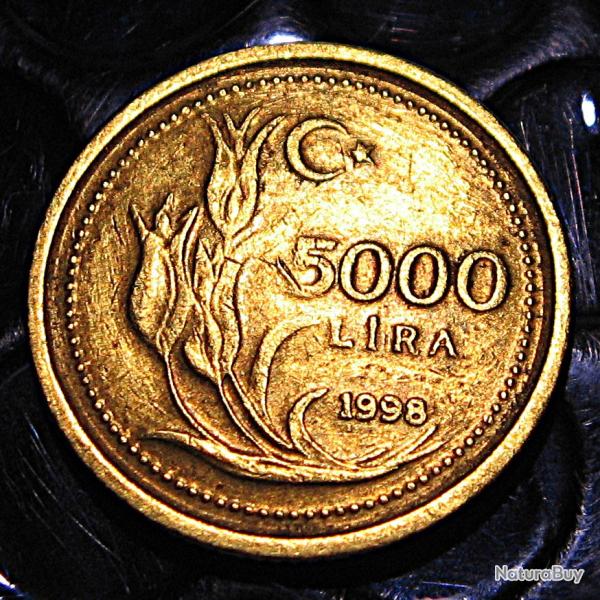 Turquie piece de 5000 lira 1998 ttb