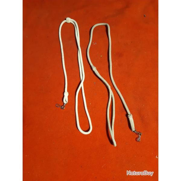 lot de 2 dragonnes rglementaires pour pistolets franais