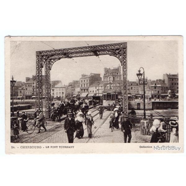 CPA -" CHERBOURG " LE PONT TOURNANT N�3487