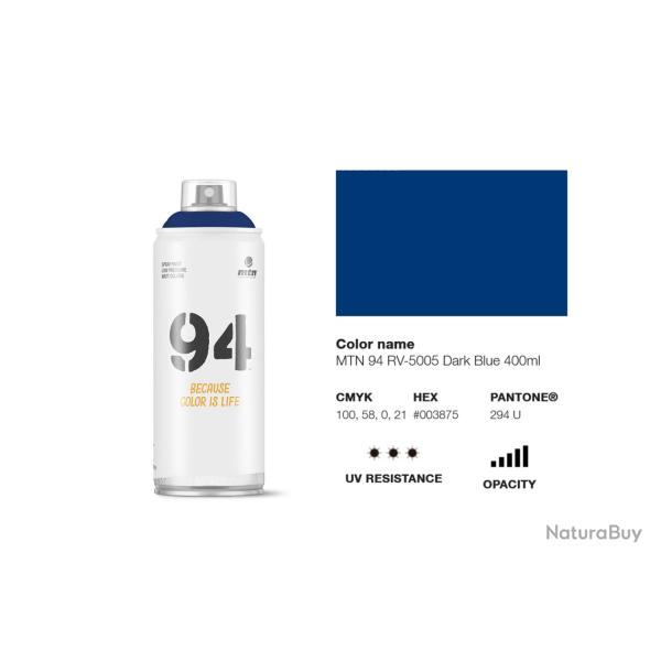 Bombe de peinture - Blue sombre - RV-5005 - MTN 94 - 400ml