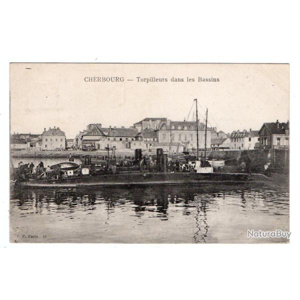 CPA - Marine Militaire -" CHERBOURG Torpilleurs dans les Bassins N�3469