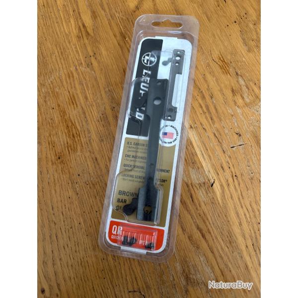 Embase pour montage amovible Leupold type QR pour Browning Bar