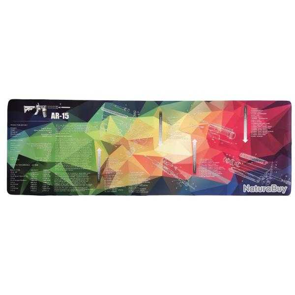 Tapis de souris panoramique AR-15 WADSN Multicolore