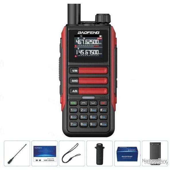 NOUVEAU MOD�LE !! RADIO BAOFENG UV-16 MAX PRO V2 15W - ROUGE - LIVRAISON GRATUITE