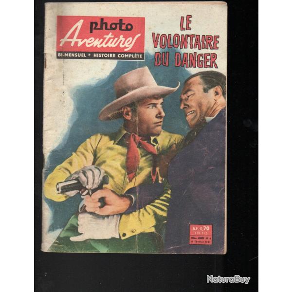photo aventures 4 roman photo western , le volontaire du danger 1961 , bi-mensuel