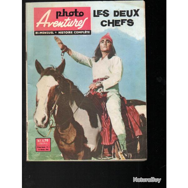 photo aventures 4 , roman photo western , les deux chefs 1963, bi-mensuel