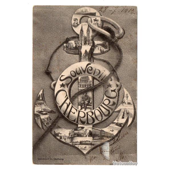 CPA - Marine Militaire -Cherbourg Souvenir de Cherbourg N�3474