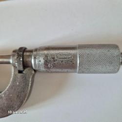 Microm&egrave;tre, palmer Pav Vaduz steinmayer ancien avec sa bo&icirc;te d'origine de 0 &agrave; 25 mm