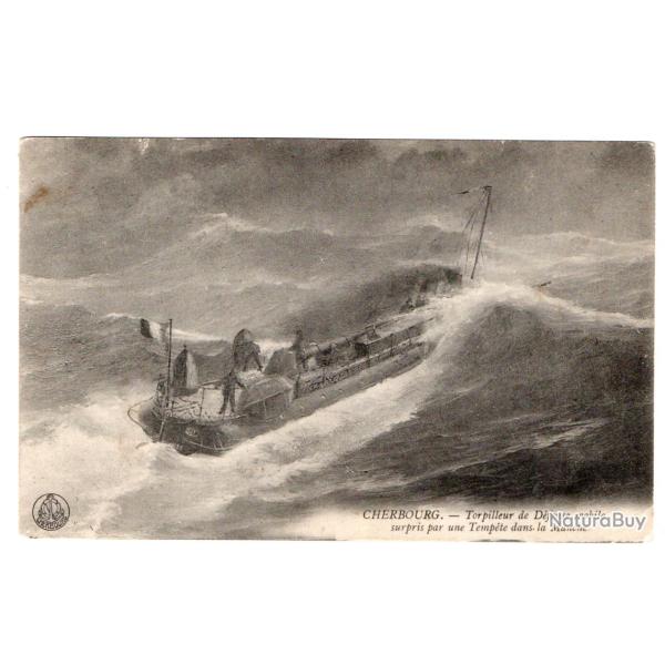 CPA - Marine Militaire - "CHERBOURG "-  Torpilleur de D�fense Mobile N�3475