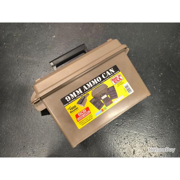 MTM 9mm AMMO Boite rangement munitions ou autres quipements lourds