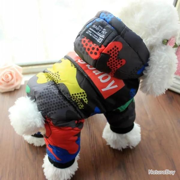 Manteaux imperm�ables pour petits chiens. coupe vent. chaud. complet. pour petits chiens. animaux de