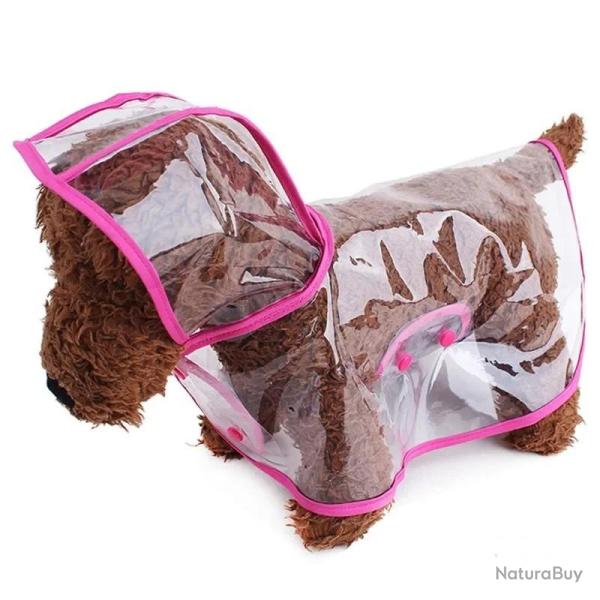 Xs 8XL � la mode chien v�tements imperm�able imperm�able Transparent v�tements de pluie couleur bord