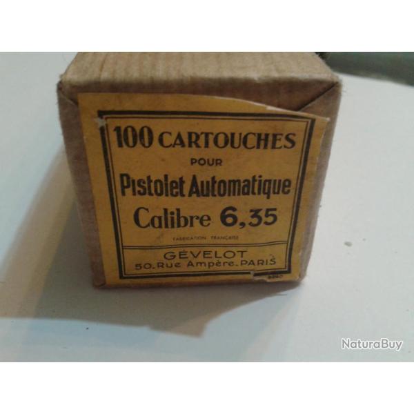 Pack vide de 100 cartouches GEVELOT calibre 6.35