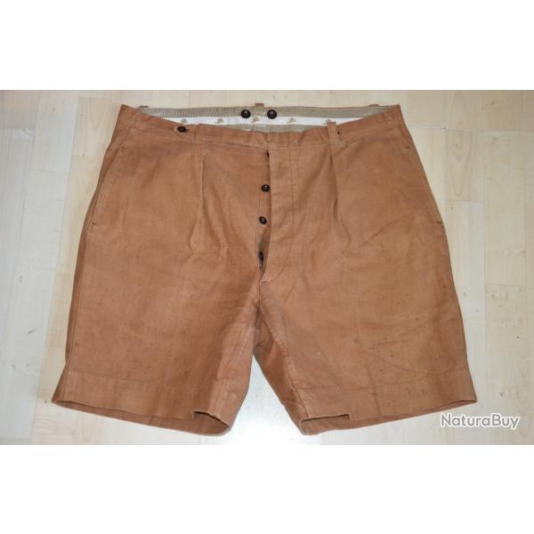 SHORT MILITAIRE FRANCAIS-TROUPE COLONIALE-LEGION ETRANGERE-PARA 1939/1945-LIBERATION-INDOCHINE-