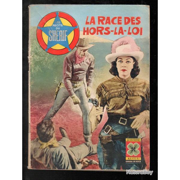 les r�cits du sh�rif 9  la race des hors l� loi roman photo western ,1964