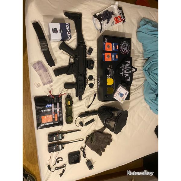 Pack matos complet + scorpion cz aeg Asg cnc