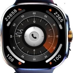 Montre Connect&eacute;e Android 10 5G AMOLED GPS Cam&eacute;ra Rotative 190&deg; 8Go 128Go WiFi Bluetooth Batterie BL