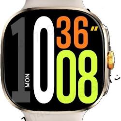 Montre Connect&eacute;e Android 10 5G AMOLED GPS Cam&eacute;ra Rotative 190&deg; 8Go 128Go WiFi Bluetooth Batterie Dor