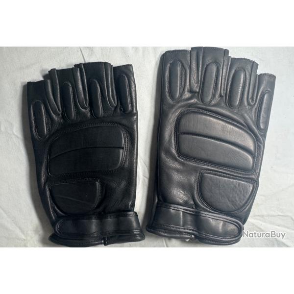 Gants Tactiques Sans Doigts - Taille XL - NEUFS