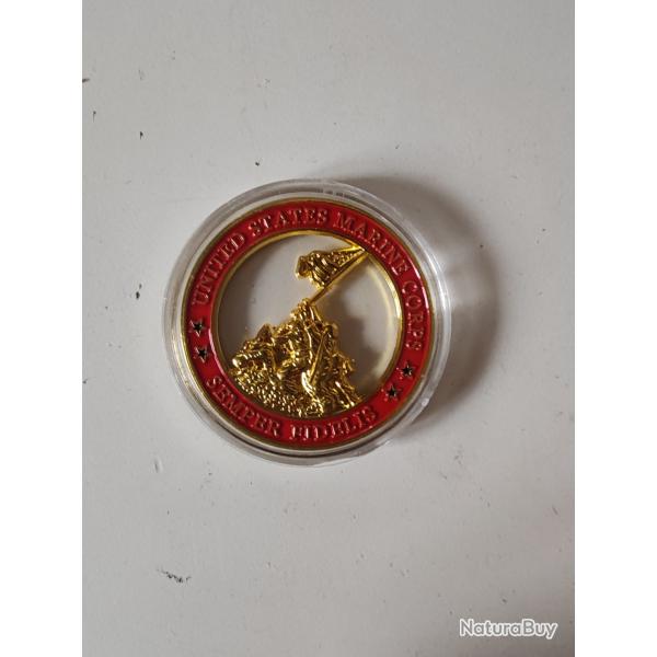 BADGE METAL "SEMPER FIDELIS"
